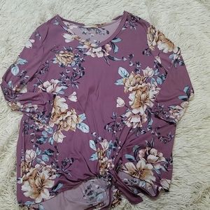 2xl 3/4 length sleeve boutique shirt